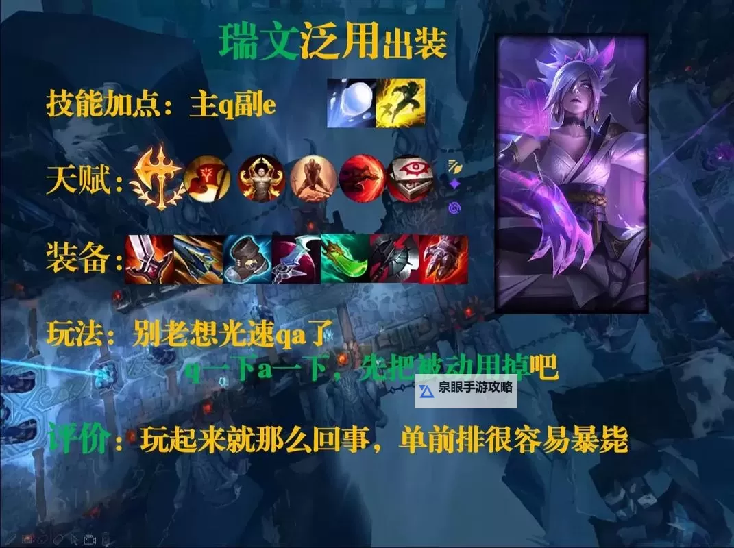 2024年瑞文出装指南：最新攻略与搭配推荐【瑞文出装2024】图1