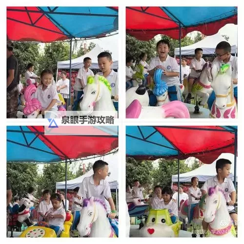 孩子的童趣时光：坐在木马的木棒上写作业图2