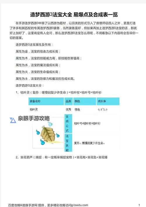 造梦西游三法宝怎么强化:详细攻略与技巧分享图1