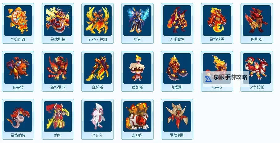 赛尔号火系精灵大全图鉴：全面收录与详细介绍图1