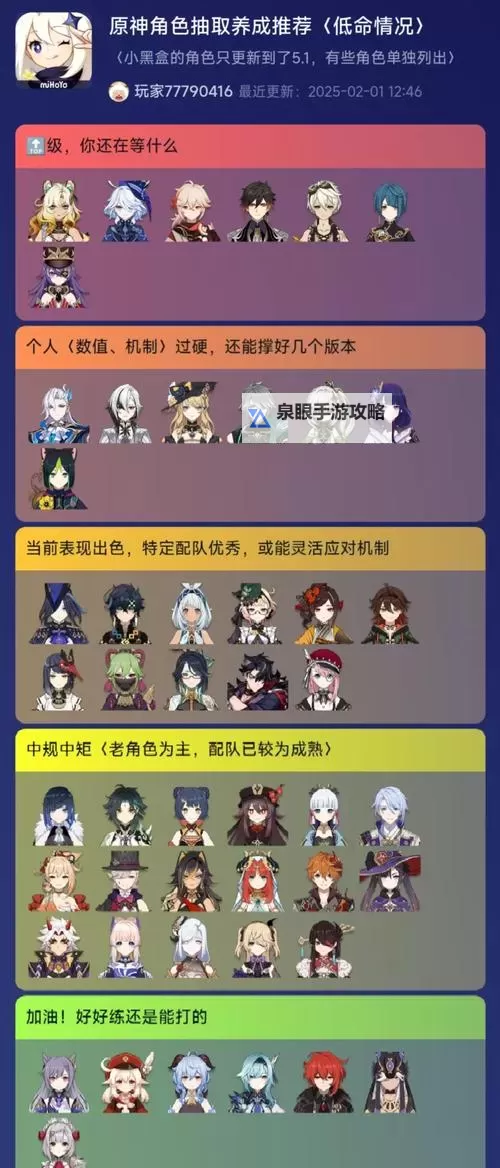 《原神》5.2版本UP角色抽取建议 5.2版本哪个角色值得抽图1