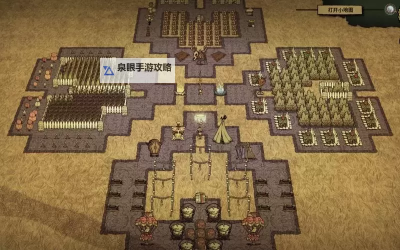 《饥荒》500天基地建设布局图 饥荒建家布局图图1