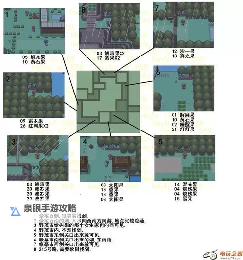 《口袋妖怪日月》全树果获得位置一览 树果在哪图2