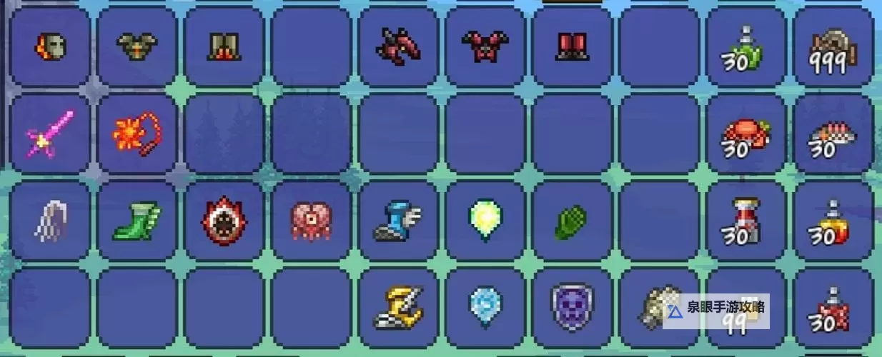 《泰拉瑞亚》1.4.4版本战士各时期搭配推荐图1