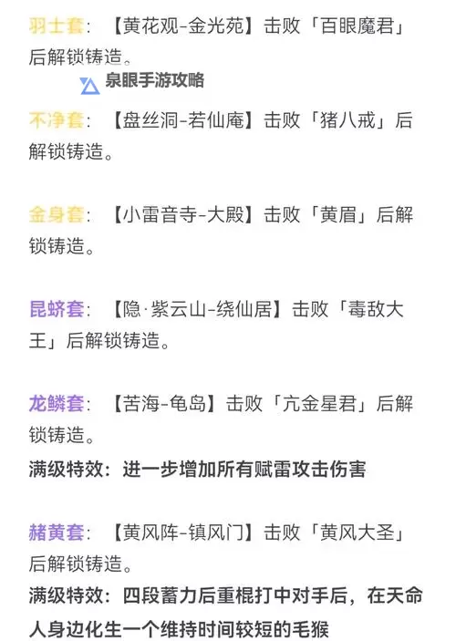 《黑神话悟空》11件非套装披挂获取攻略图1