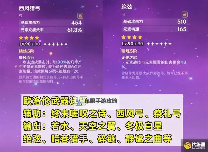 原神欧洛伦天赋怎么加点 欧洛伦天赋加点优先级推荐图1