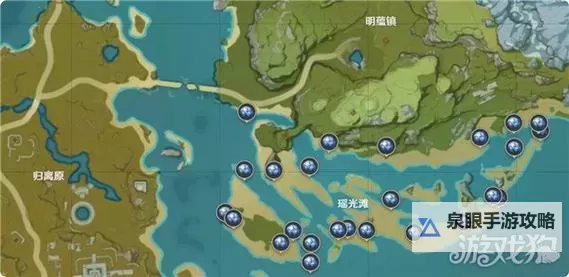 《原神》星螺位置一览 星螺采集路线图1