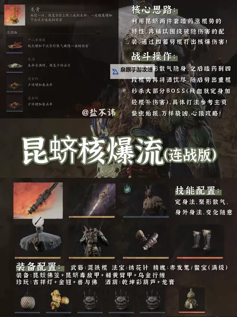 《黑神话悟空》铜头铁臂流高免伤配装加点分享图1