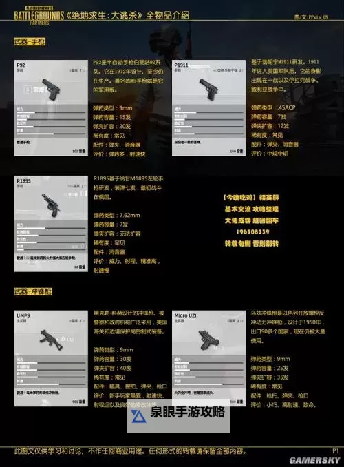 《绝地求生大逃杀》近战武器数据资料一览图1