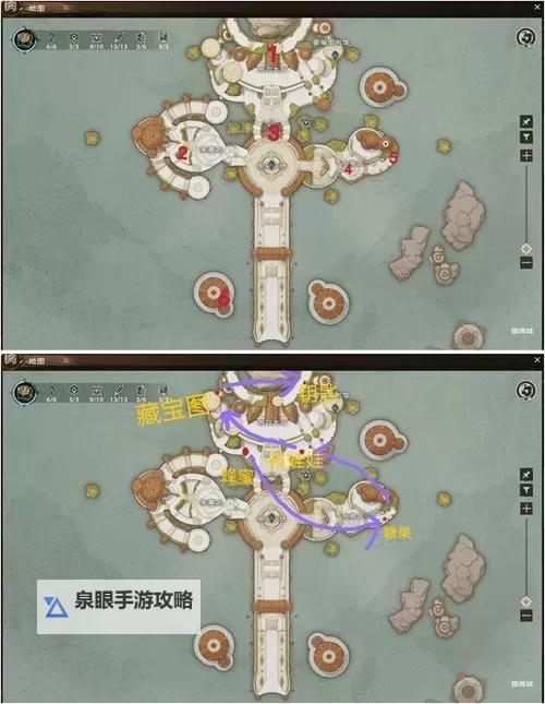 《塔瑞斯世界》银辉城宝箱收集攻略 银辉城宝箱钥匙位置图1