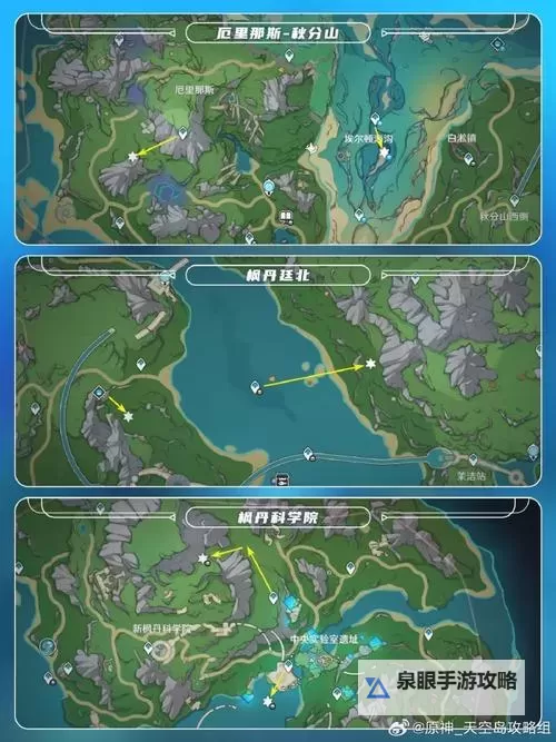 《原神》4.1枫丹新增地灵龛位置一览图1