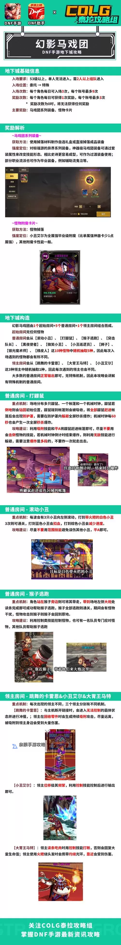 《地下城与勇士手游(DNF手游)》幻影马戏团副本攻略图2