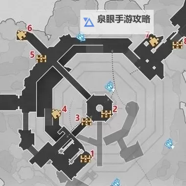《崩坏星穹铁道》幽囚狱-1层宝箱位置一览图1