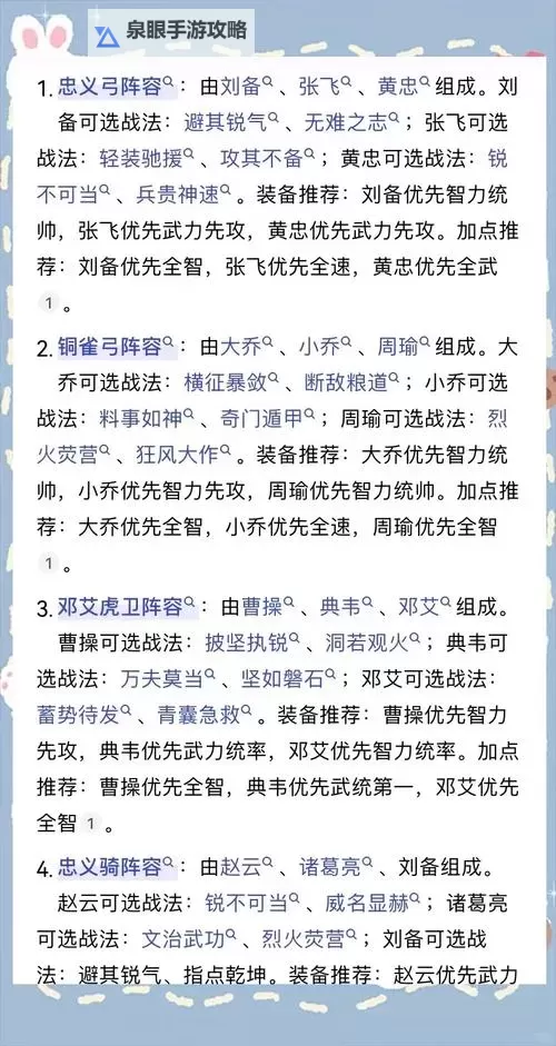 三国大领主阵容搭配攻略 三国大领主武将搭配推荐图2