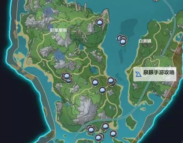 《原神》4.7海露花采集路线一览 希格雯突破材料收集图1