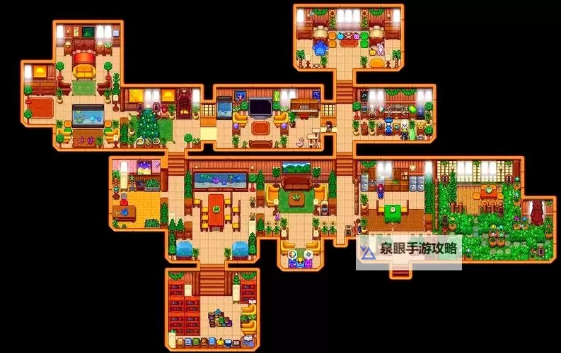 《星露谷物语》多功能仓库工作间布局参考图1