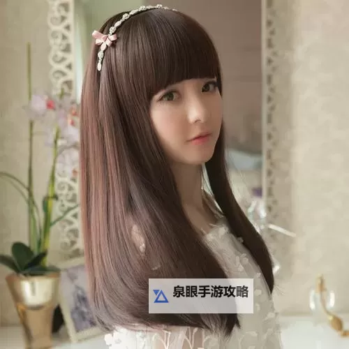 直发梨花头的春日私语图1